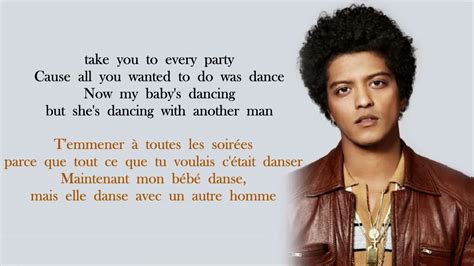 when i was your man paroles traduction